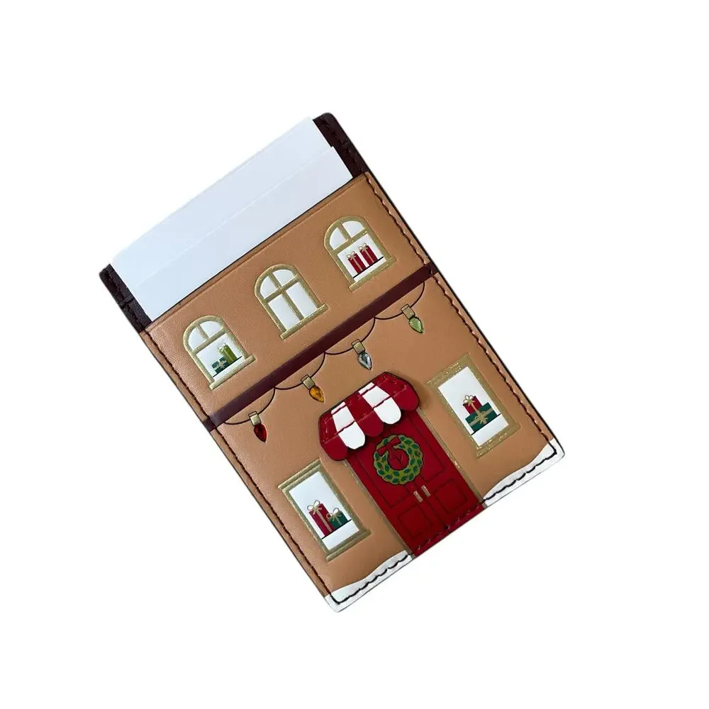Kate Spade New York Oh What Fun Gingerbread House Small Slim Cardholder NEW